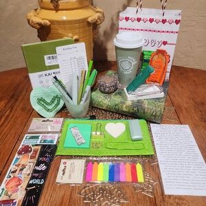 Bookish Bundle Book Light Journal 30+ Piece Valentines Day Stationary Gift Set